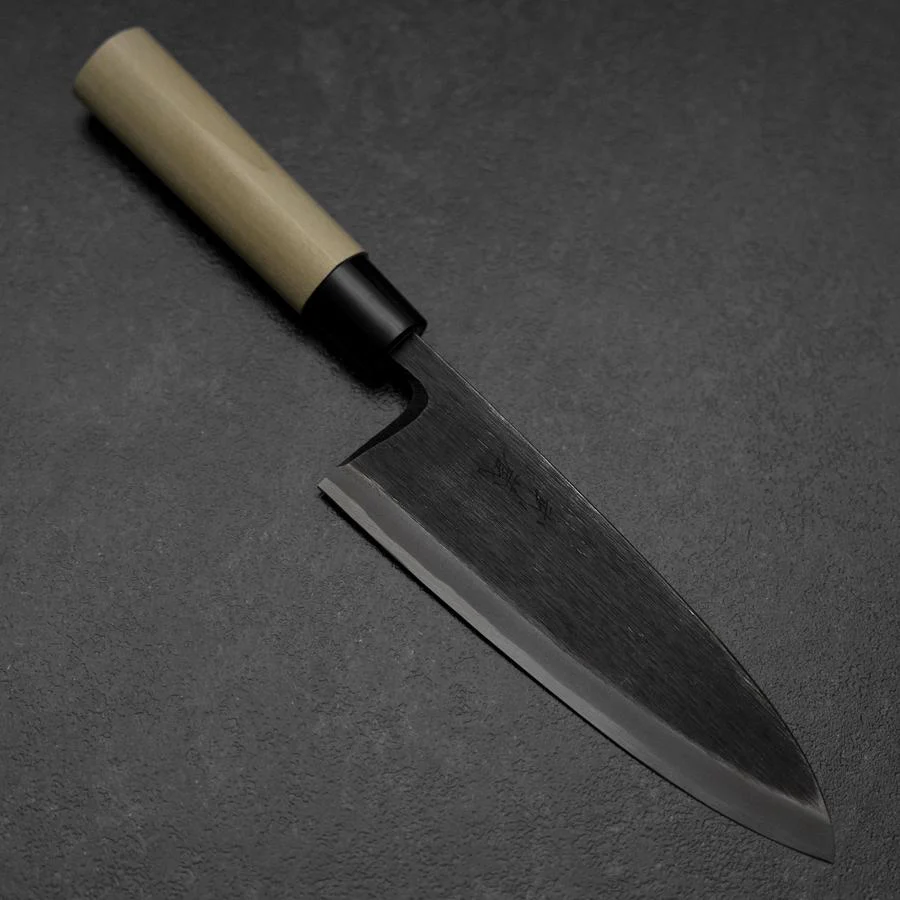 Deba Blue Steel #2 Kurouchi Magnolienholz Griff 180mm