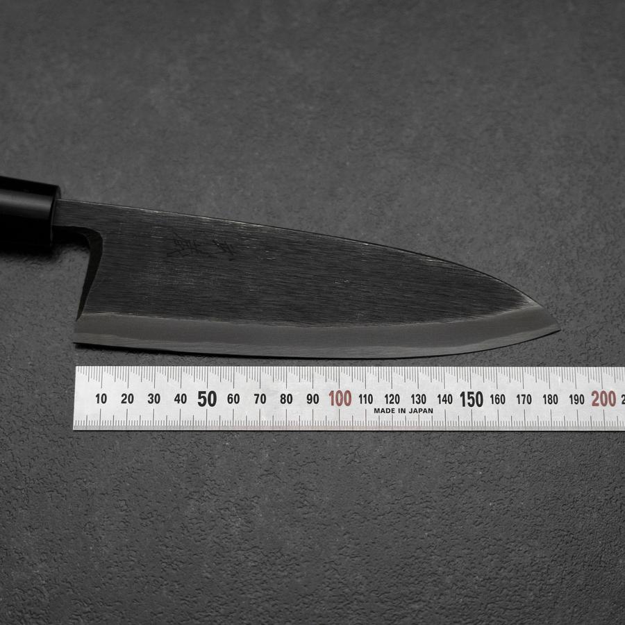Deba Blue Steel #2 Kurouchi Magnolienholz Griff 180mm - Image 7