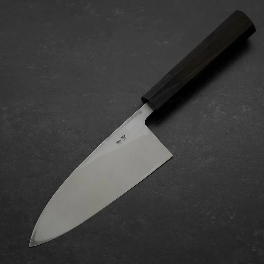 Deba Blue Steel #2 Suminagashi Büffelhorn und Ebenholz Griff 150mm - Image 2