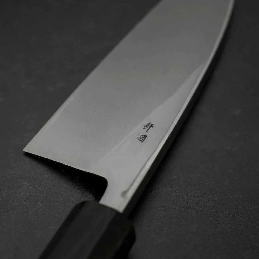 Deba Blue Steel #2 Suminagashi Büffelhorn und Ebenholz Griff 150mm - Image 3