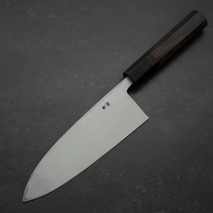 Deba Blue Steel #2 Suminagashi Büffelhorn und Ebenholz Griff 180mm - Image 2