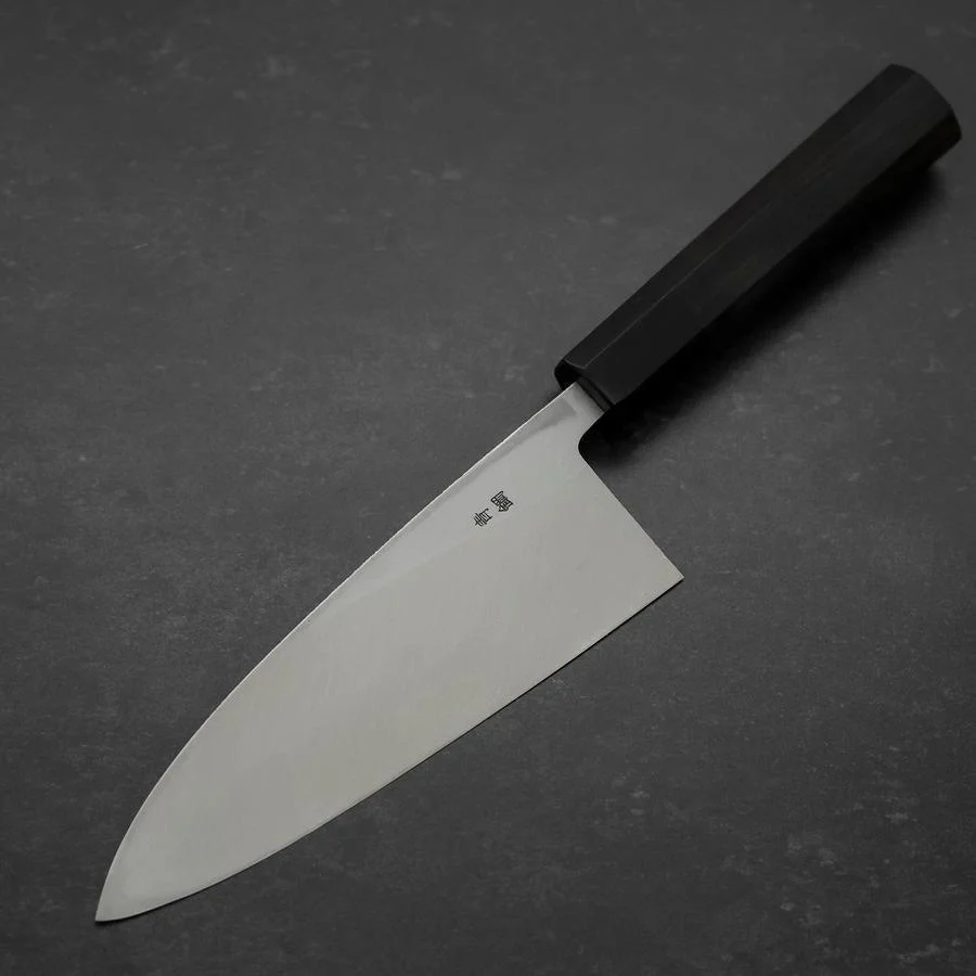 Deba Blue Steel #2 Suminagashi Büffelhorn und Ebenholz Griff 165mm - Image 2