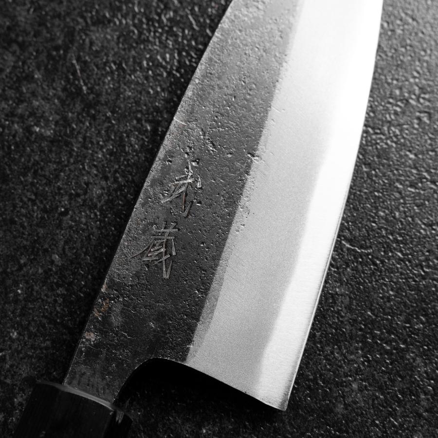 Deba Doppelte Fase Blue Steel #2 Kurouchi Rosenholz Griff 150mm - Image 3