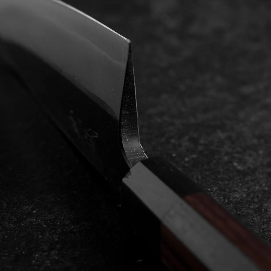 Deba Doppelte Fase Blue Steel #2 Kurouchi Rosenholz Griff 150mm - Image 4