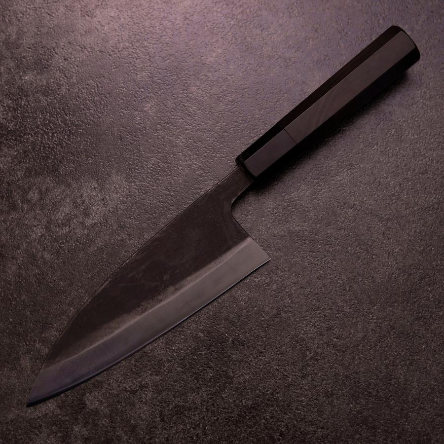 Deba Doppelte Fase White Steel #2 Kurouchi Büffelhorn und Ebenholz Griff 165mm - Image 2