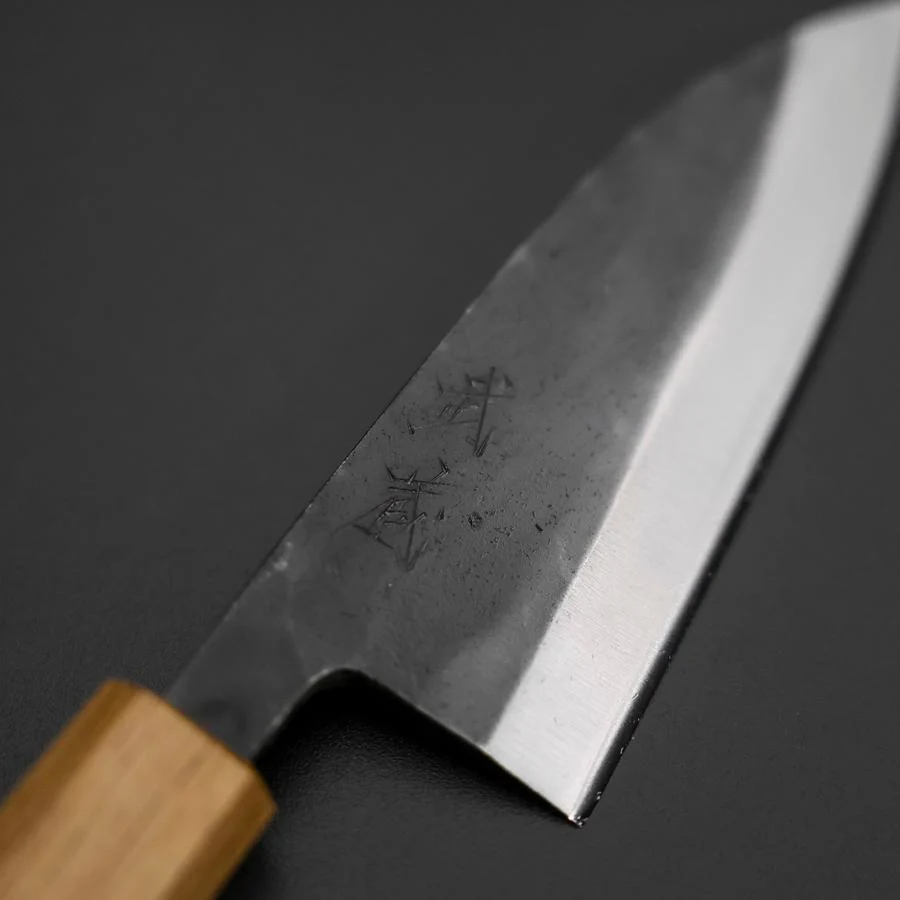 Deba Doppelte Fase White Steel #2 Kurouchi Eichenholz Griff 120mm - Image 3
