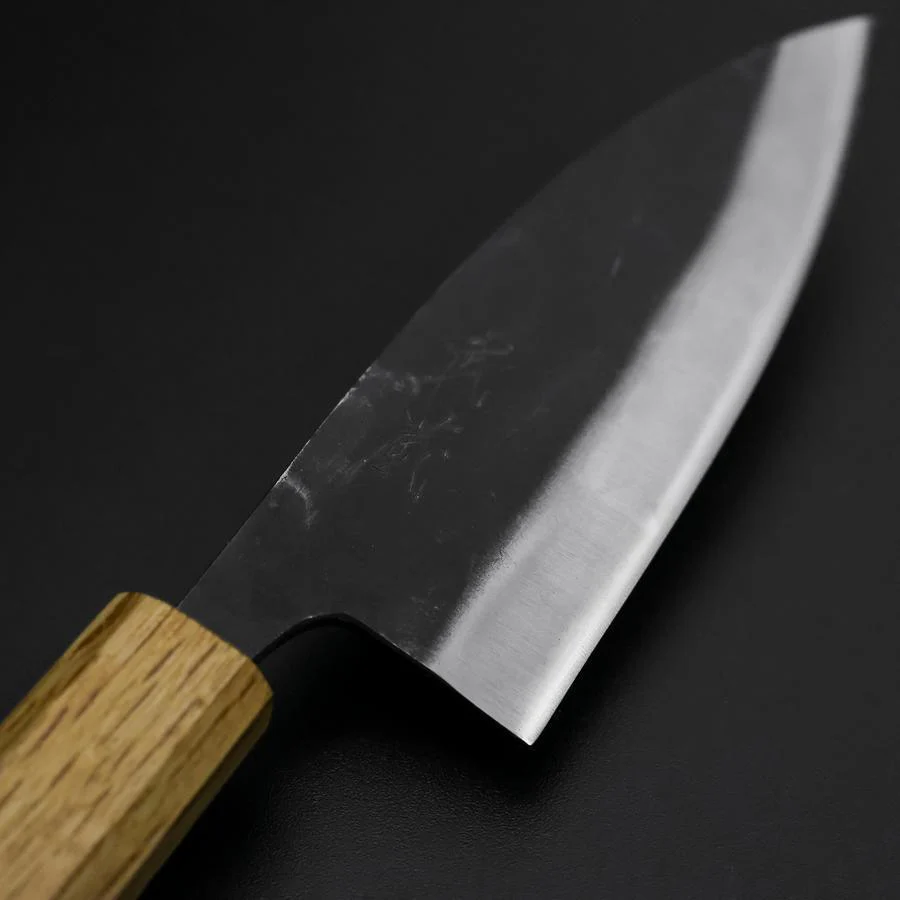 Deba Doppelte Fase White Steel #2 Kurouchi Eichenholz Griff 130mm - Image 3