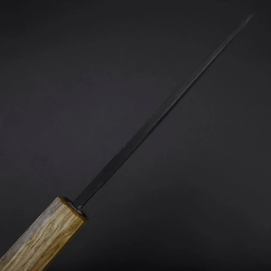 Deba Doppelte Fase White Steel #2 Kurouchi Eichenholz Griff 130mm - Image 5