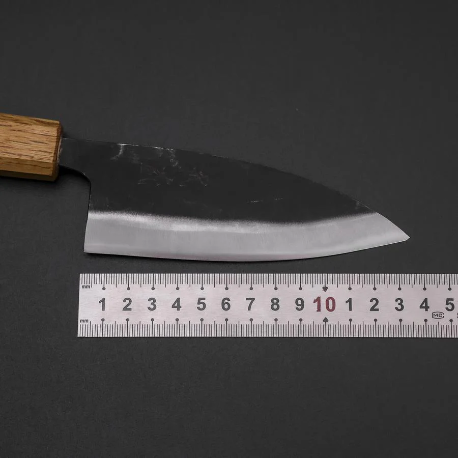 Deba Doppelte Fase White Steel #2 Kurouchi Eichenholz Griff 130mm - Image 7