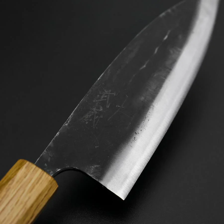Deba Doppelte Fase White Steel #2 Kurouchi Eichenholz Griff 150mm - Image 3