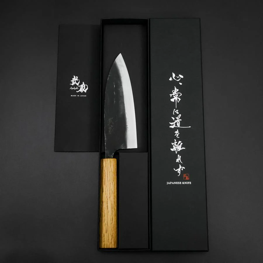 Deba Doppelte Fase White Steel #2 Kurouchi Eichenholz Griff 150mm - Image 8