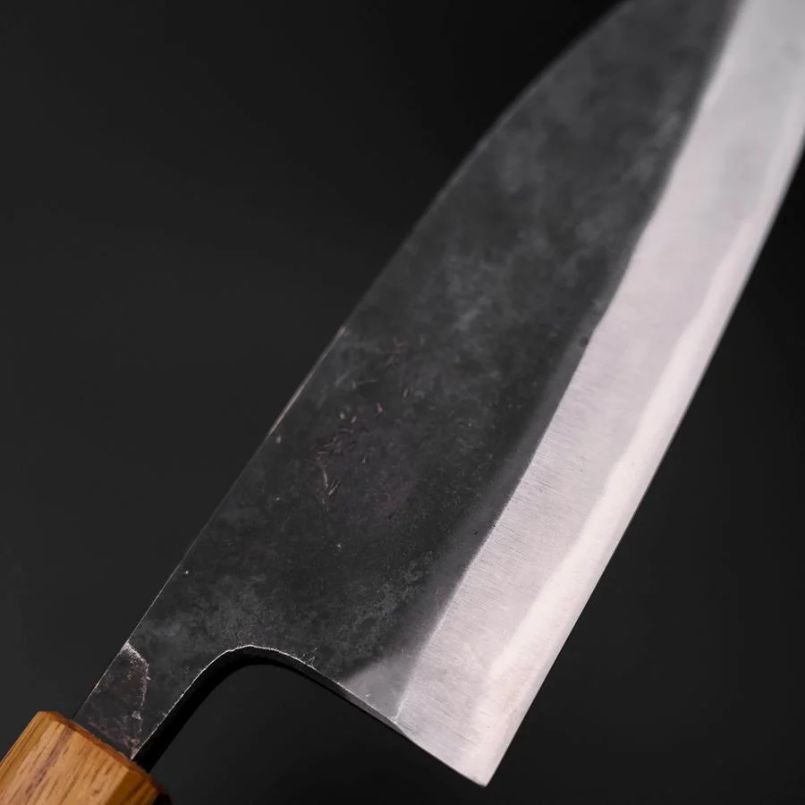Deba Doppelte Fase White Steel #2 Kurouchi Eichenholz Griff 180mm - Image 3