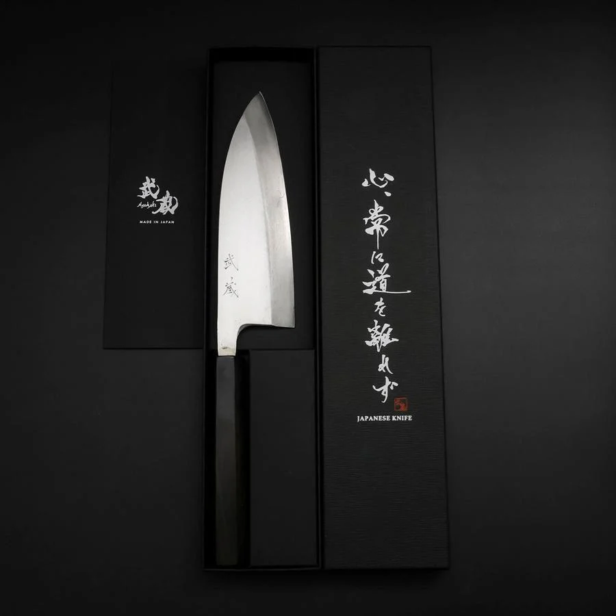 Deba Silver Steel #3 Kasumi Büffelhorn und Ebenholz Griff 165mm - Image 8