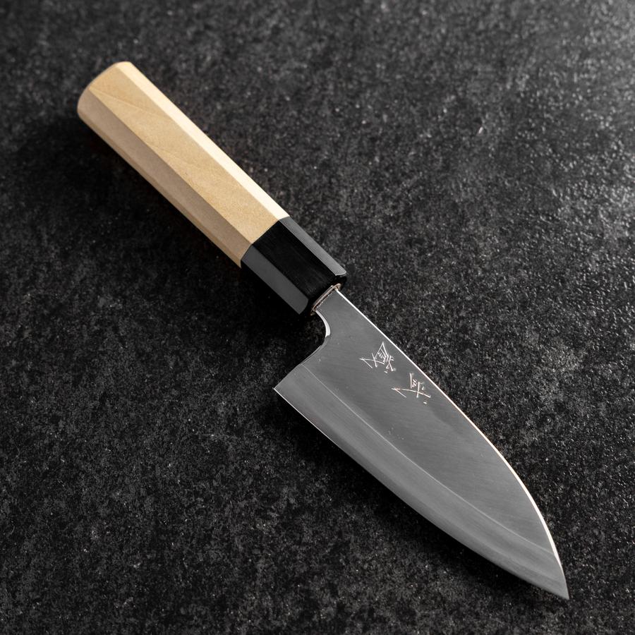 Deba Silver Steel #3 Kasumi Büffelhorn und Magnolienholz Griff 120mm
