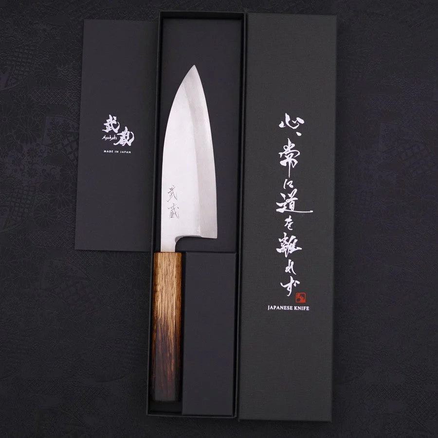 Deba Silver Steel #3 Kasumi Yaki Urushi Griff 150mm - Image 8