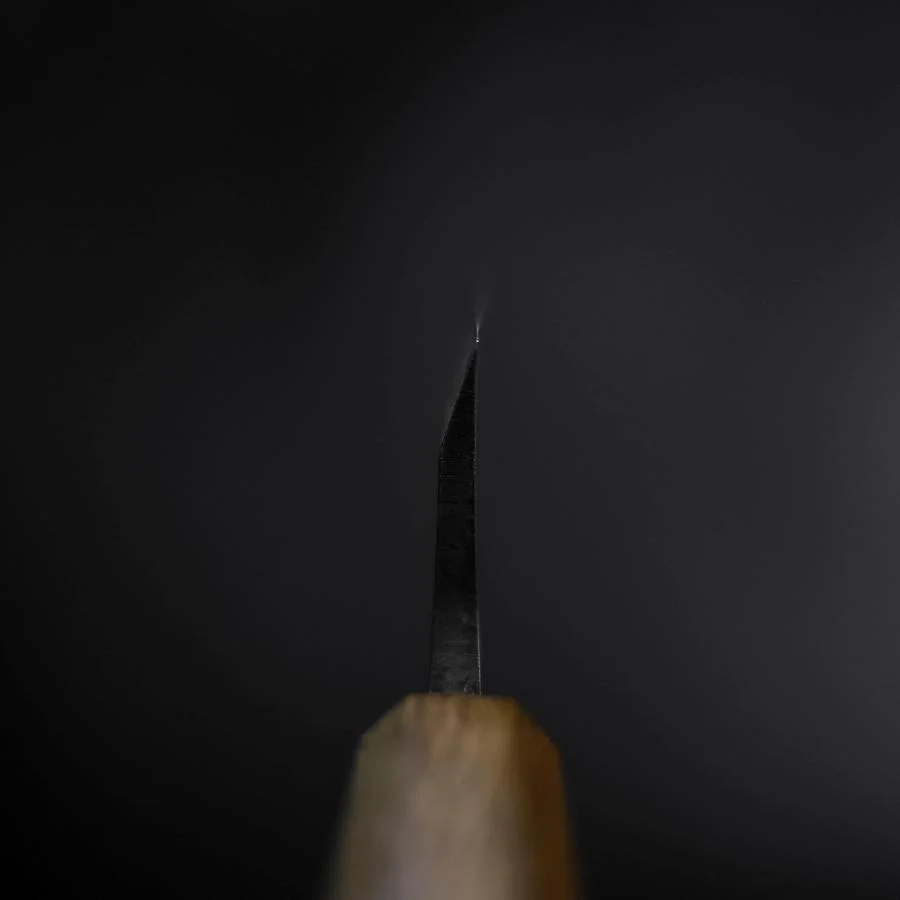 Deba Silver Steel #3 Kasumi Yaki Urushi Griff 165mm - Image 4