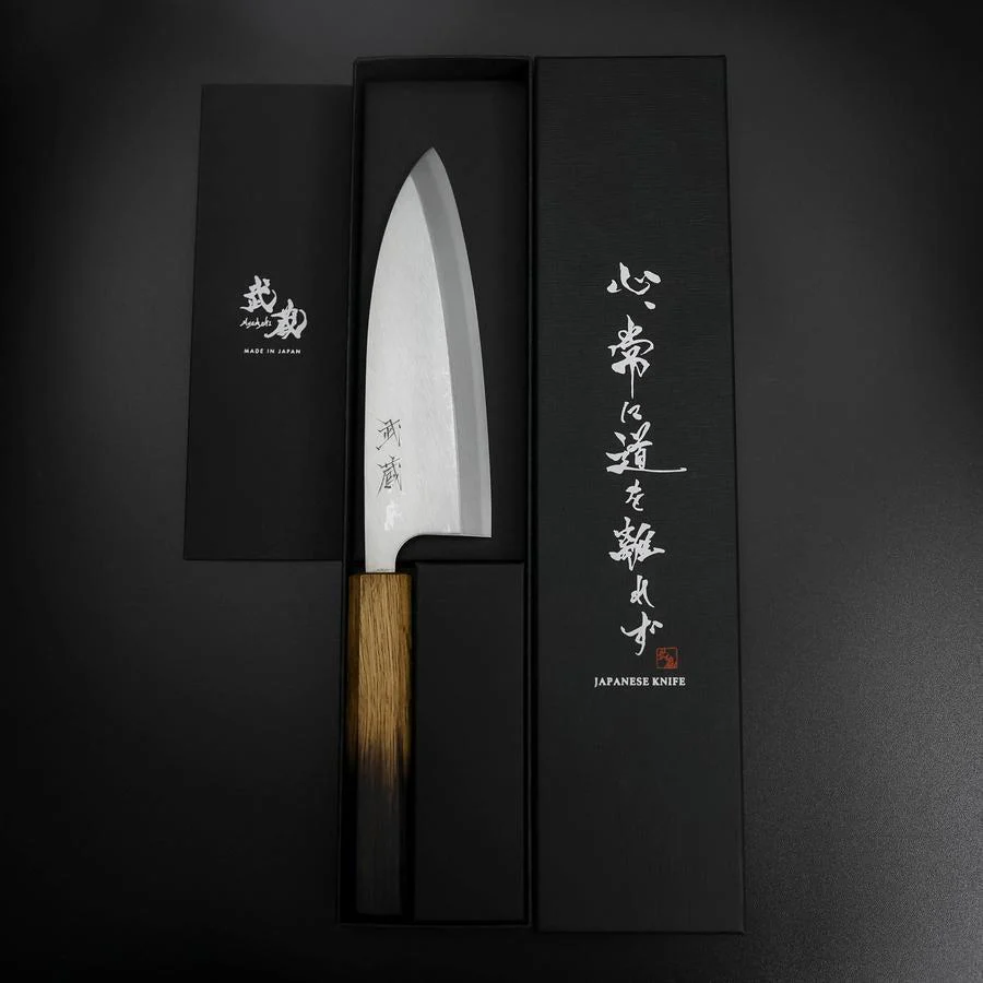 Deba Silver Steel #3 Kasumi Yaki Urushi Griff 165mm - Image 8