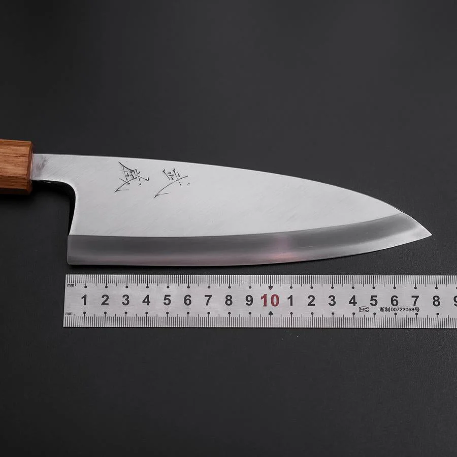 Deba Silver Steel #3 Kasumi Yaki Urushi Griff 180mm - Image 7
