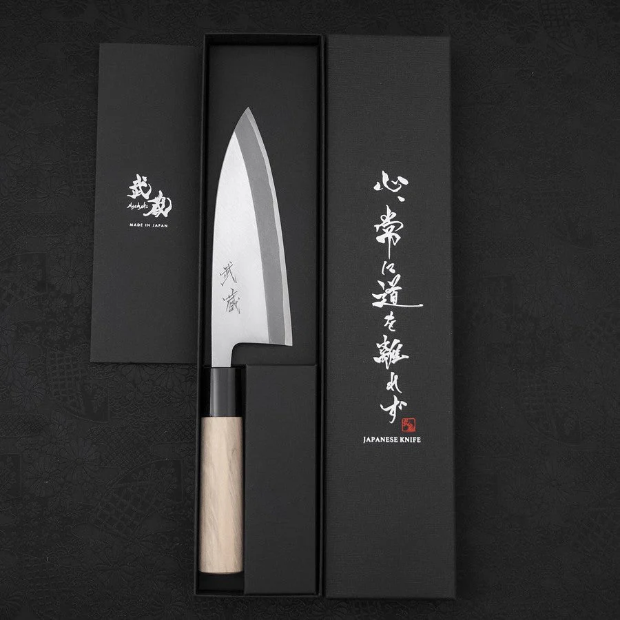 Deba SK-Stahl Kasumi Magnolienholz Griff 150mm - Image 8
