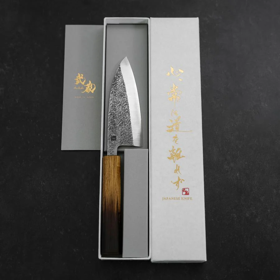 Deba VG-10 Nashiji Yaki Urushi Griff 120mm - Image 8