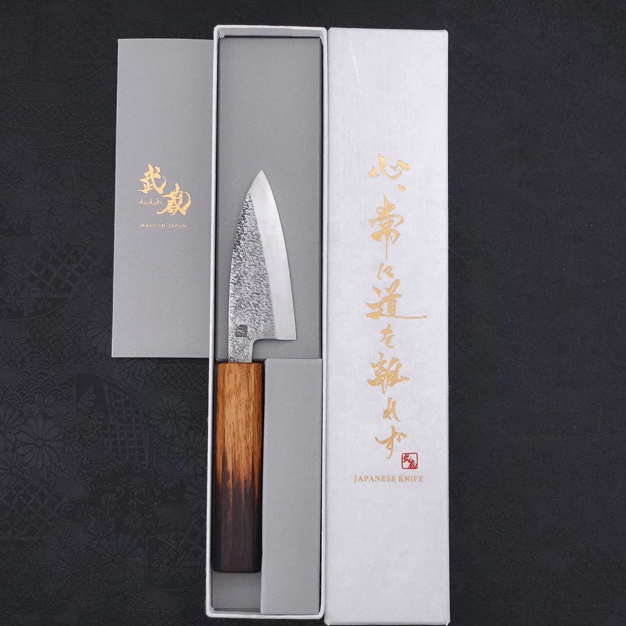 Deba VG-10 Nashiji Yaki Urushi Griff 90mm - Image 8