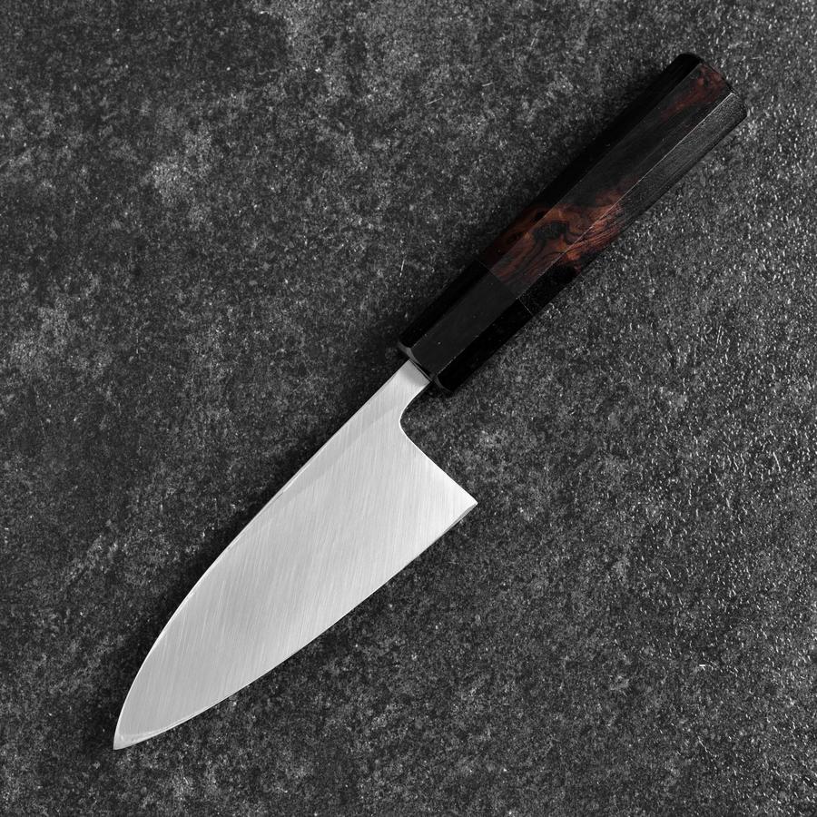 Deba White Steel #2 Kasumi Büffelhorn und Ebenholz Griff 120mm - Image 2
