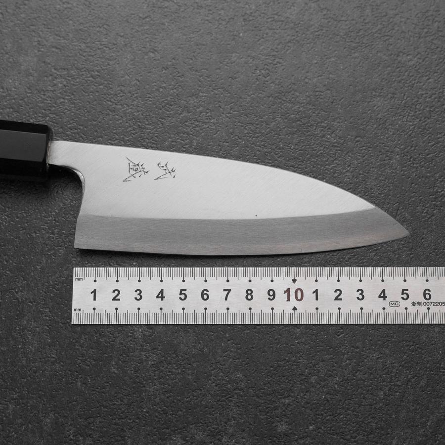 Deba White Steel #2 Kasumi Büffelhorn und Ebenholz Griff 150mm - Image 6