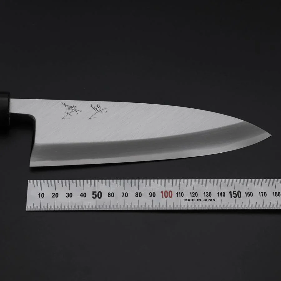 Deba White Steel #2 Kasumi Büffelhorn und Magnolienholz Griff 180mm - Image 7