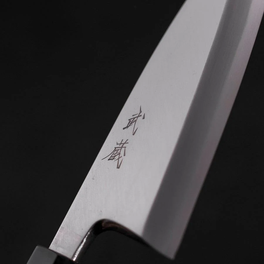 Deba White Steel #2 Kasumi Büffelhorn und Teakholz Griff 150mm - Image 3