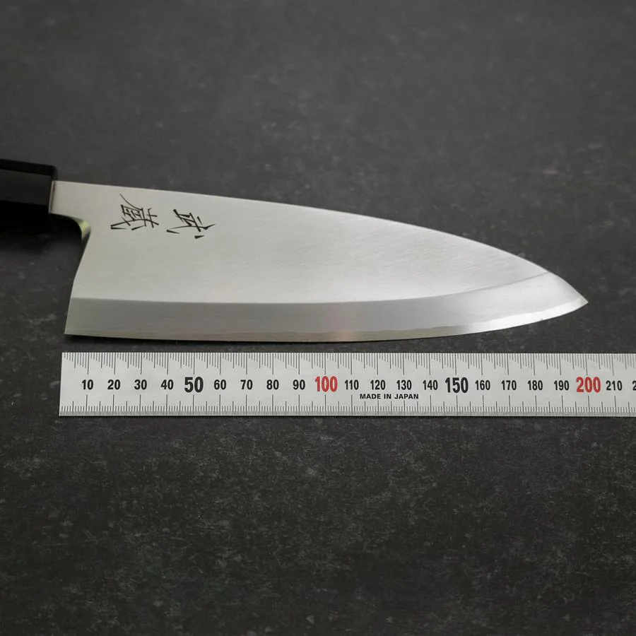 Deba White Steel #2 Kasumi Büffelhorn und Teakholz Griff 195mm - Image 7