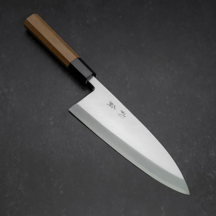 Deba White Steel #2 Kasumi Büffelhorn und Teakholz Griff 210mm
