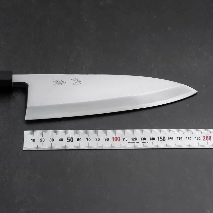 Deba White Steel #2 Kasumi Büffelhorn und Teakholz Griff 210mm - Image 7