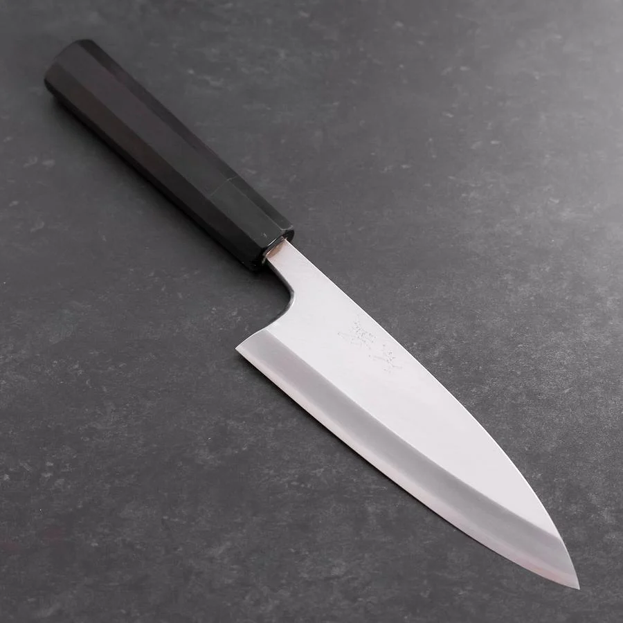 Deba White Steel #2 Kasumi Büffelhorn und Ebenholz Griff 165mm