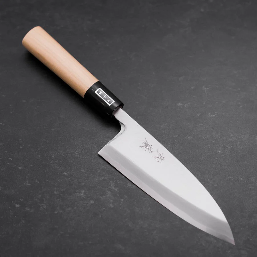 Deba White Steel #2 Kasumi Büffelhorn und Magnolienholz Griff 150mm