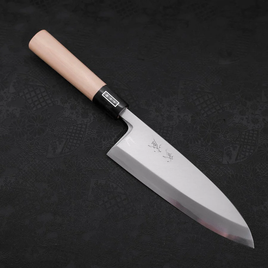 Deba White Steel #2 Kasumi Büffelhorn und Magnolienholz Griff 180mm