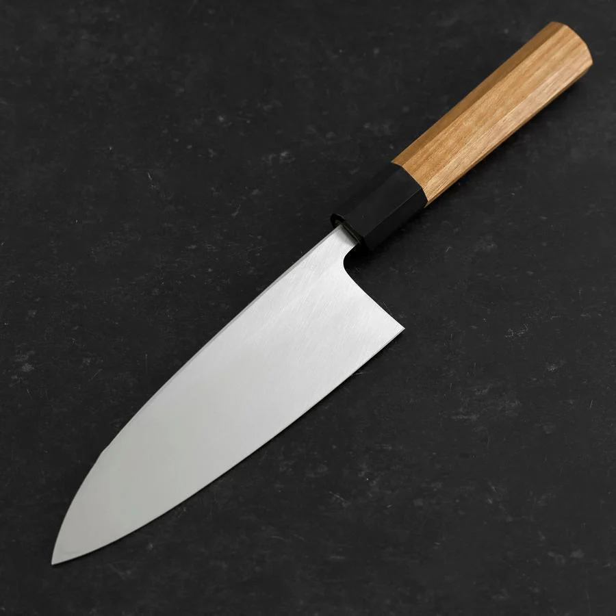 Deba White Steel #2 Kasumi Büffelhorn und Teakholz Griff 165mm - Image 2