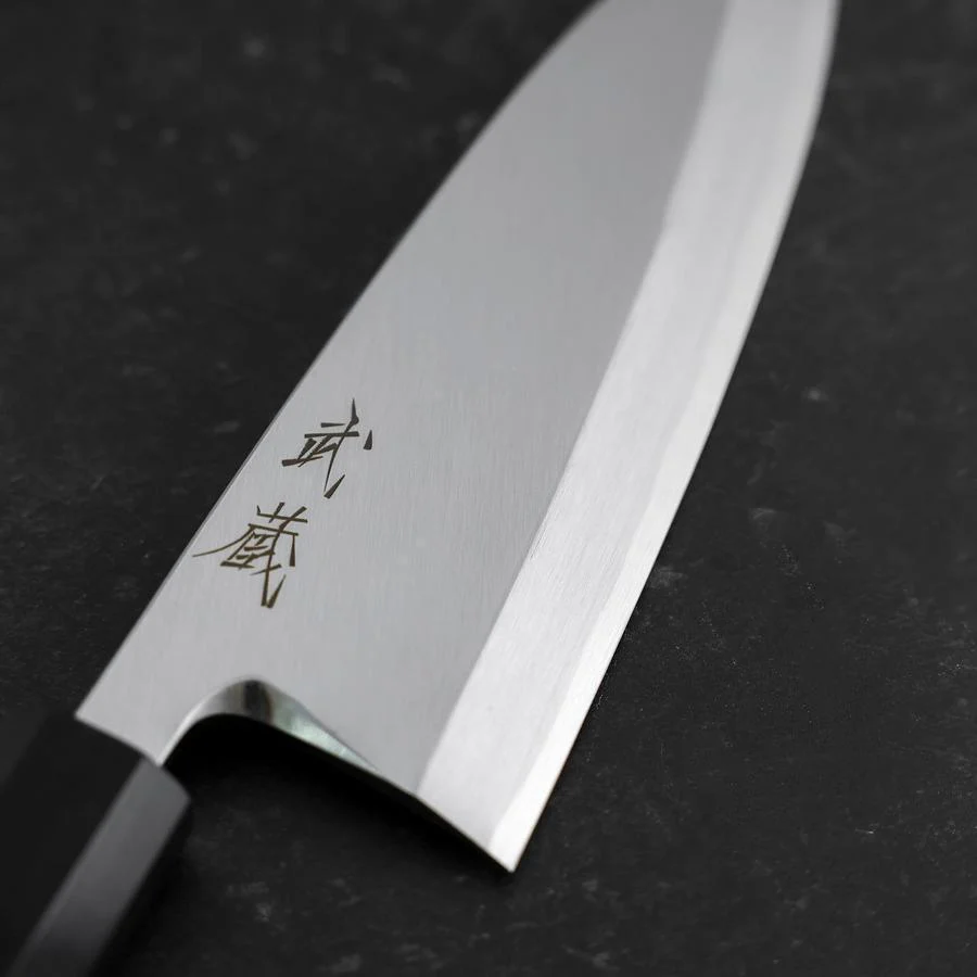 Deba White Steel #2 Kasumi Büffelhorn und Teakholz Griff 165mm - Image 3
