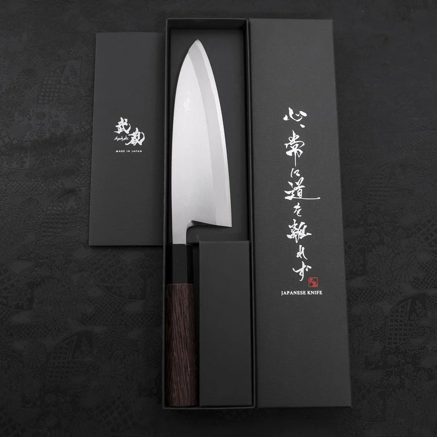 Deba White Steel #2 Kasumi Büffelhorn und Wenge Griff 180mm - Image 8