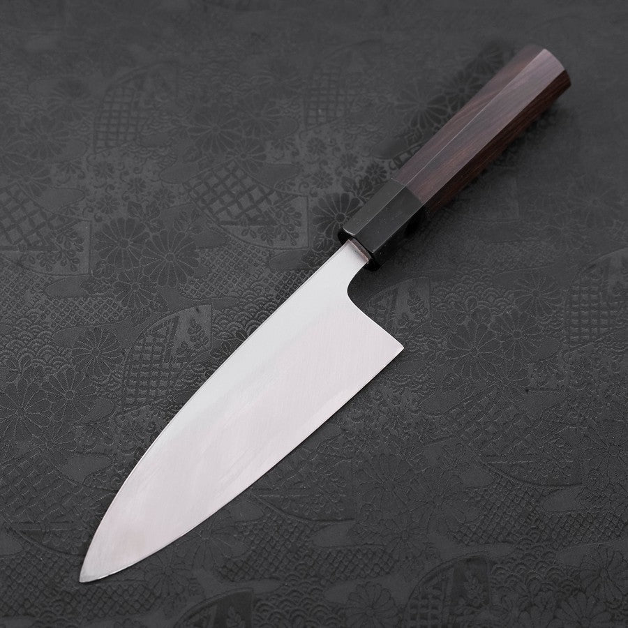 Deba White Steel #2 Kasumi Chokin "Sakura-Fuji" Büffelhorn und Ebenholz Griff 165mm - Image 2