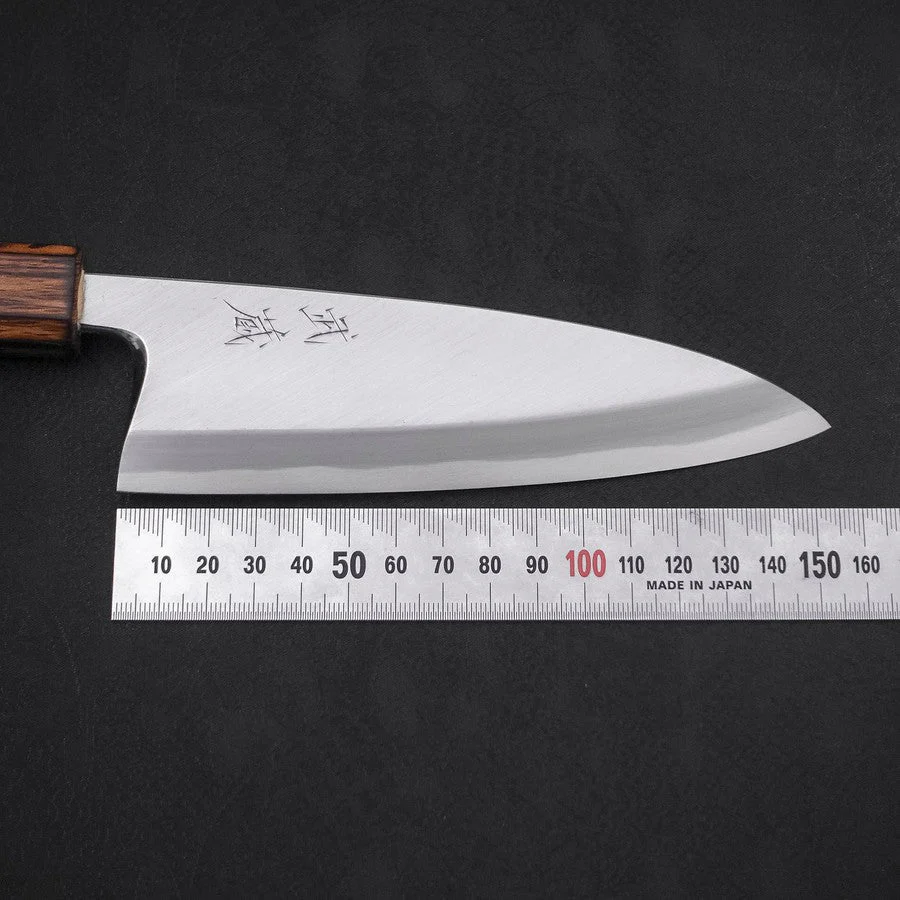 Deba White Steel #2 Kasumi Sumi Urushi Griff 150mm - Image 7