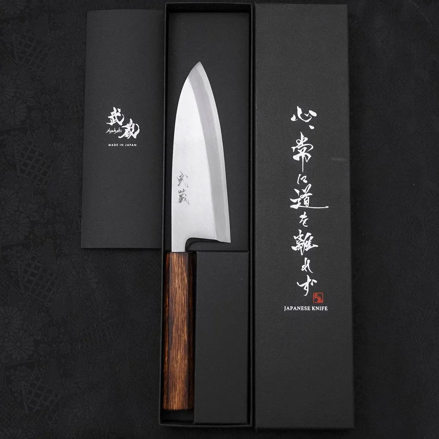 Deba White Steel #2 Kasumi Sumi Urushi Griff 150mm - Image 8