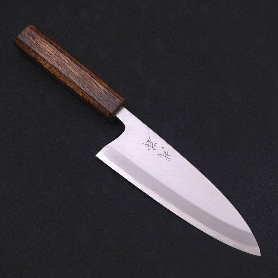 Deba White Steel #2 Kasumi Sumi Urushi Griff 165mm