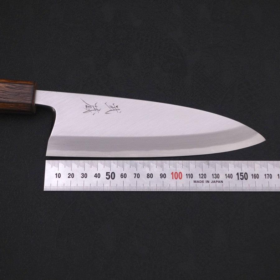 Deba White Steel #2 Kasumi Sumi Urushi Griff 165mm - Image 7
