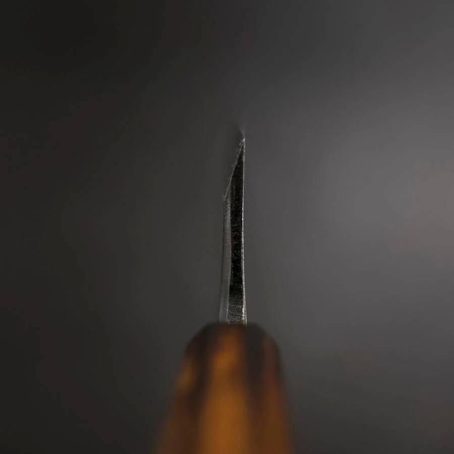 Deba White Steel #2 Kasumi Sumi Urushi-Griff 180mm - Image 4
