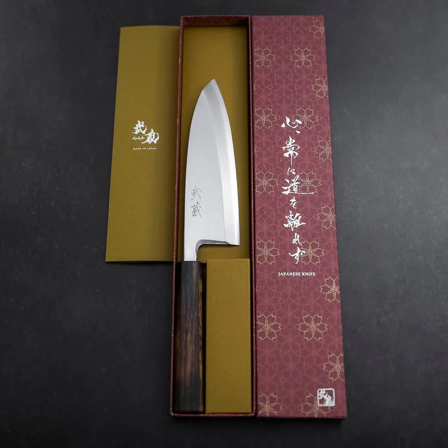 Deba White Steel #2 Kasumi Sumi Urushi-Griff 180mm - Image 8