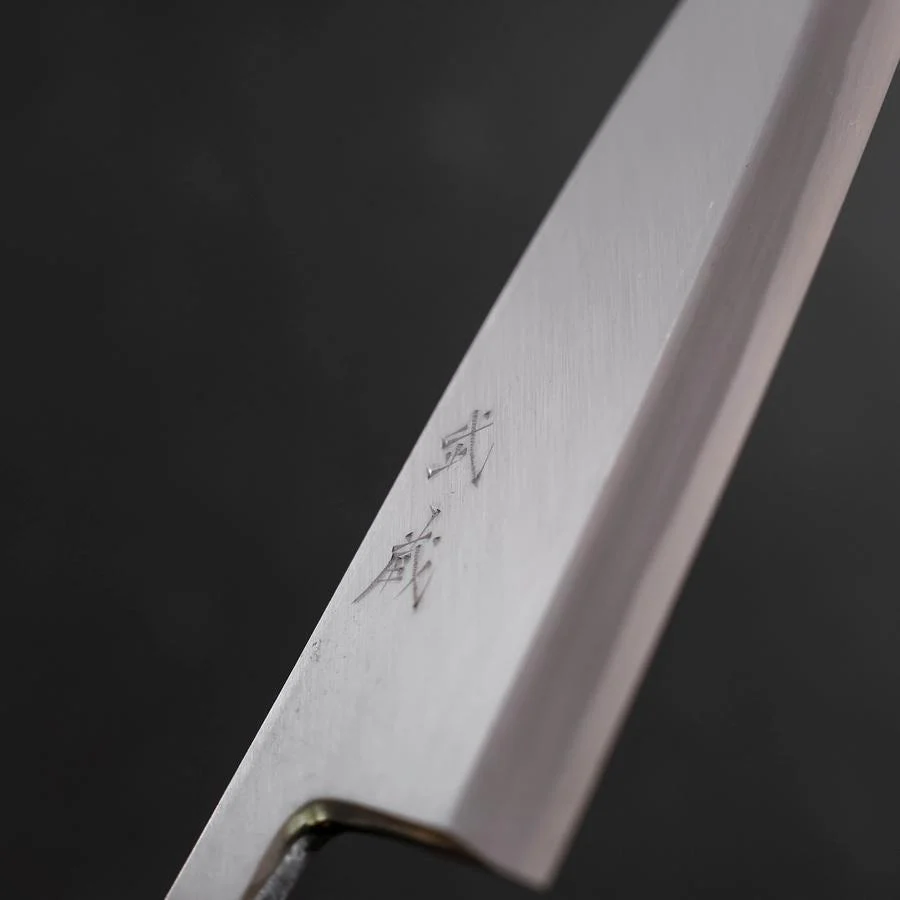 Deba White Steel #2 Kasumi Sumi Urushi Griff 180mm - Image 3