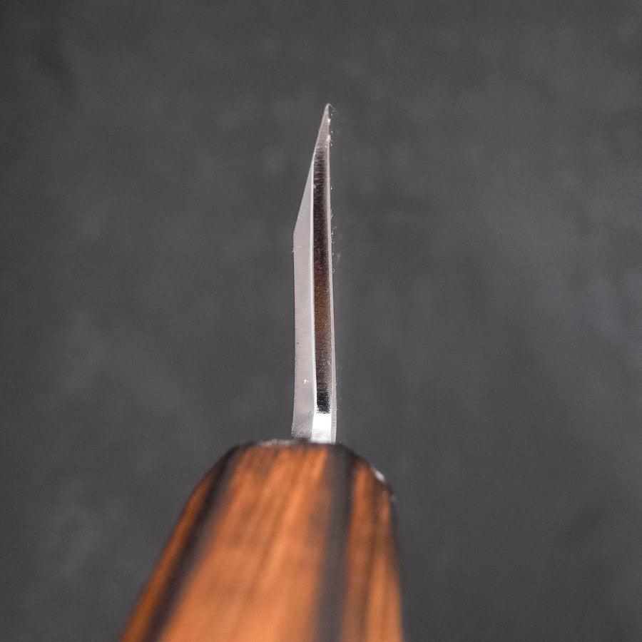 Deba White Steel #2 Kasumi Sumi Urushi Griff 120mm - Image 4