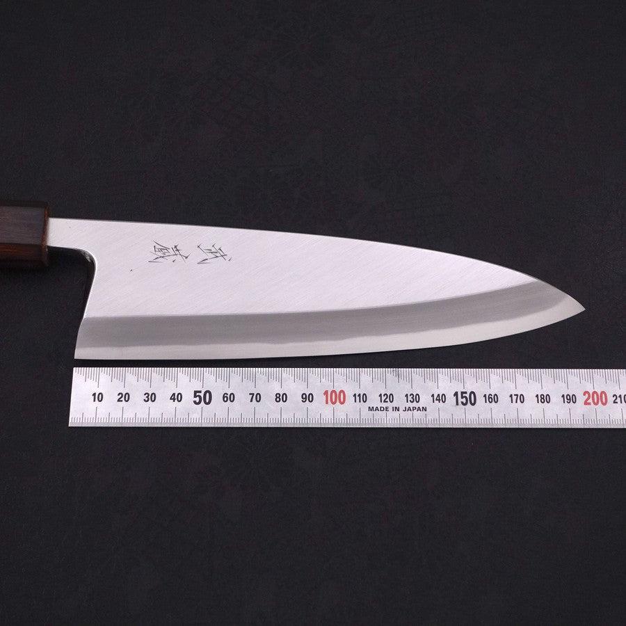 Deba White Steel #2 Kasumi Sumi Urushi Griff 195mm - Image 7