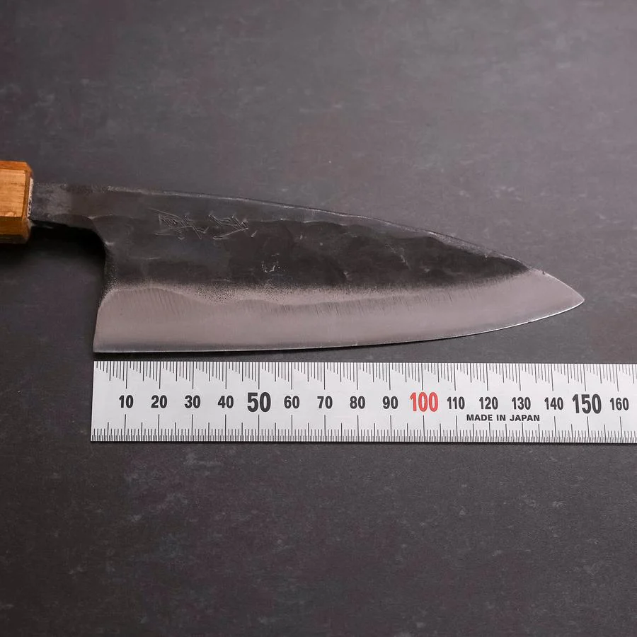 Deba White Steel #2 Kurouchi Eichenholz Griff 150mm - Image 7