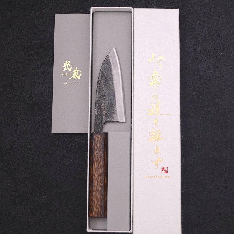 Deba White Steel #2 Kurouchi Sumi Urushi Griff 105mm - Image 8